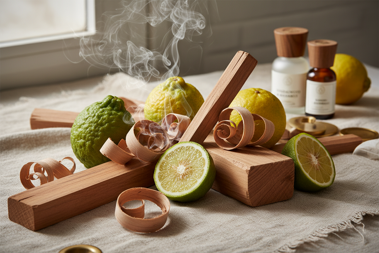 sandalwood and bergamont